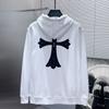 8632 CHROME HEARTS 2025 Новинка Весна и Осень Плюс Размер Тонкий Стиль Классический Стиль Логотип Молния Свитшот С Капюшоном Для Пар