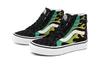 Vans SK8 Молния Высокие Детские Скейтбордические Кроссовки Пламя Черный Дети Возраст 3 7 Лет VN0A4BUXESY