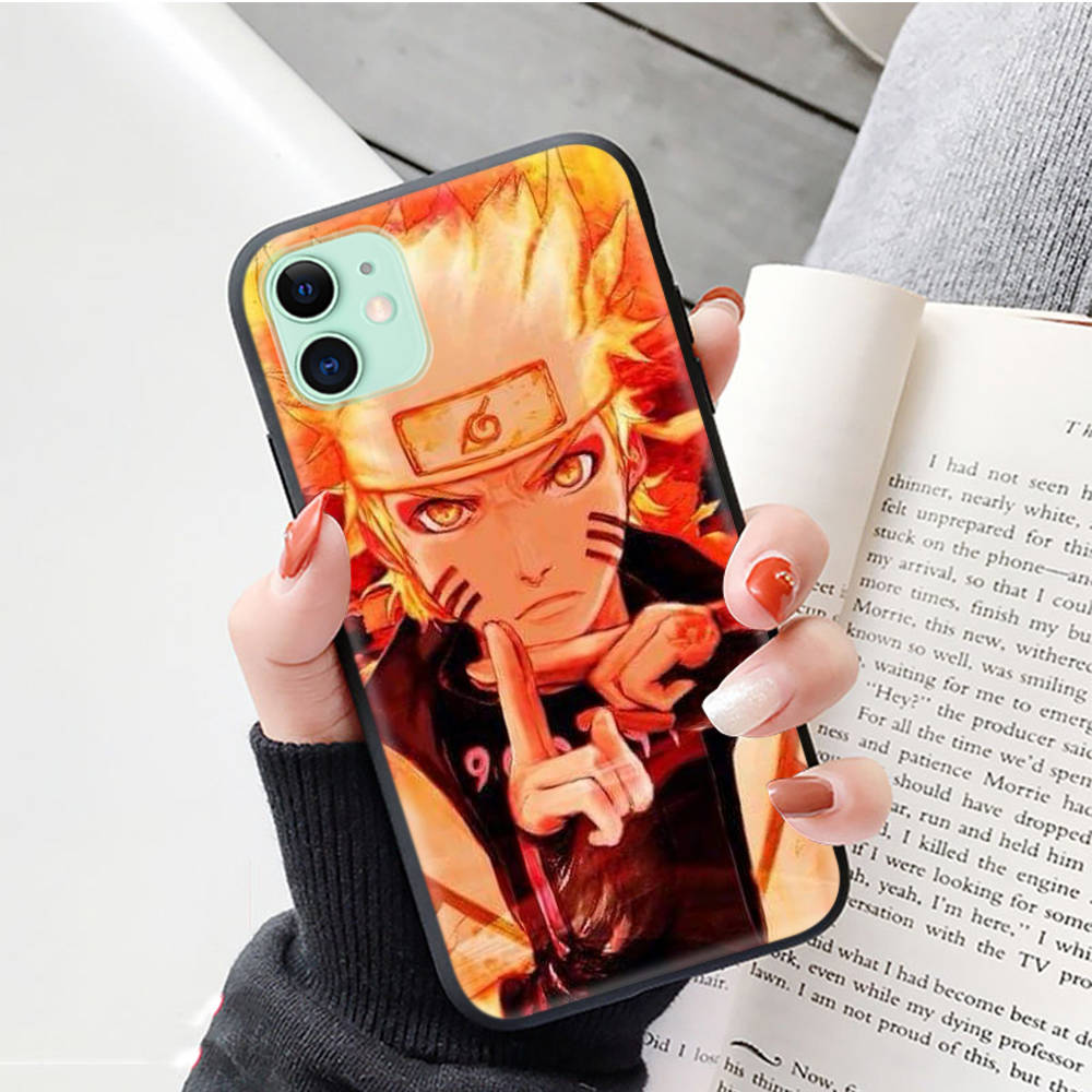 Черный чехол для Xiaomi Poco X6 X4 M5 M6 F5 F6 C65 C55 C50 C51 C40 Pro Redmi 14C A3X 13C 12C 11T 10A 9C Note 7 6 8A Plus W-72 Naruto