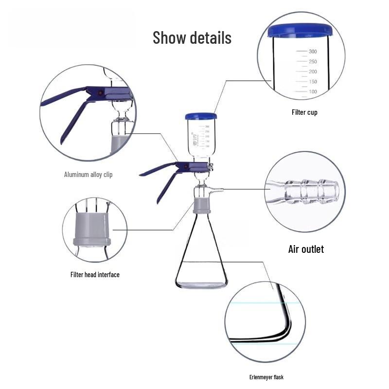 Jingmian 5000ml Lab Vacuum Solvent Filter Set