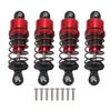 4 Pcs 55mm RC Car Shock Absorbers Aluminum Alloy Oil Shocks Damper Set for 1 10 RC Car Red