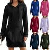 Womens Long Hoodie Dress Fall Outfits Pullover Sweatshirt Winter Clothing Fashion Long Sleeve Dress