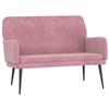 351417 vidaXL Bench Pink 108x79x79 Cm Velvet
