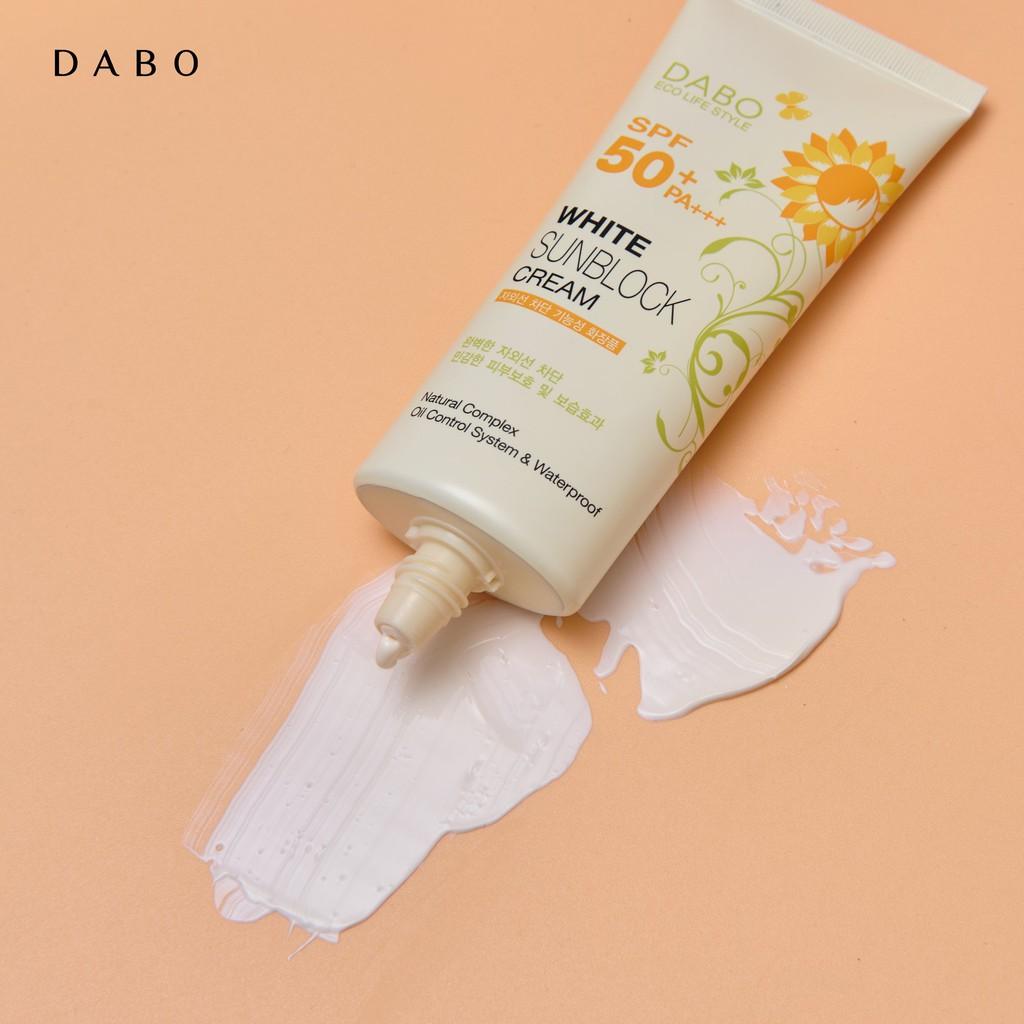 DABO Белый солнцезащитный крем SPF50 PA+++ (70 мл 2,37 фл. унция.) Солнцезащитный крем, УФ-защита (Обновление пакета)