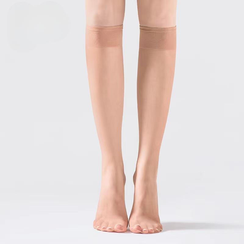 5pair=10pcs Women Ultra-thin Nylon Stockings Transparent Elasticity Ladies Knee Socks High Quality Long Socks for Girls Stocking