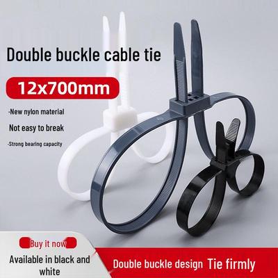 Высокопрочная нейлоновая кабельная стяжка с двойной пряжкой - Прочный натяжитель для обвязки