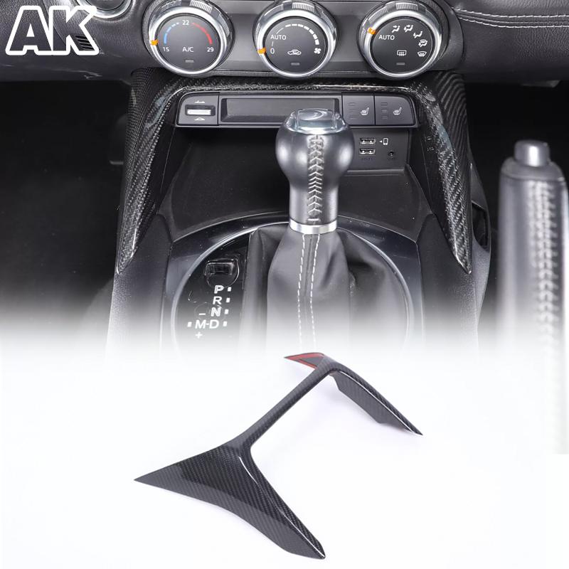 Real Carbon Fiber For Mazda MX-5 Miata 2016-2026 Car Interior Central AC Lower Frame Trim Protection Car Interior Accessories