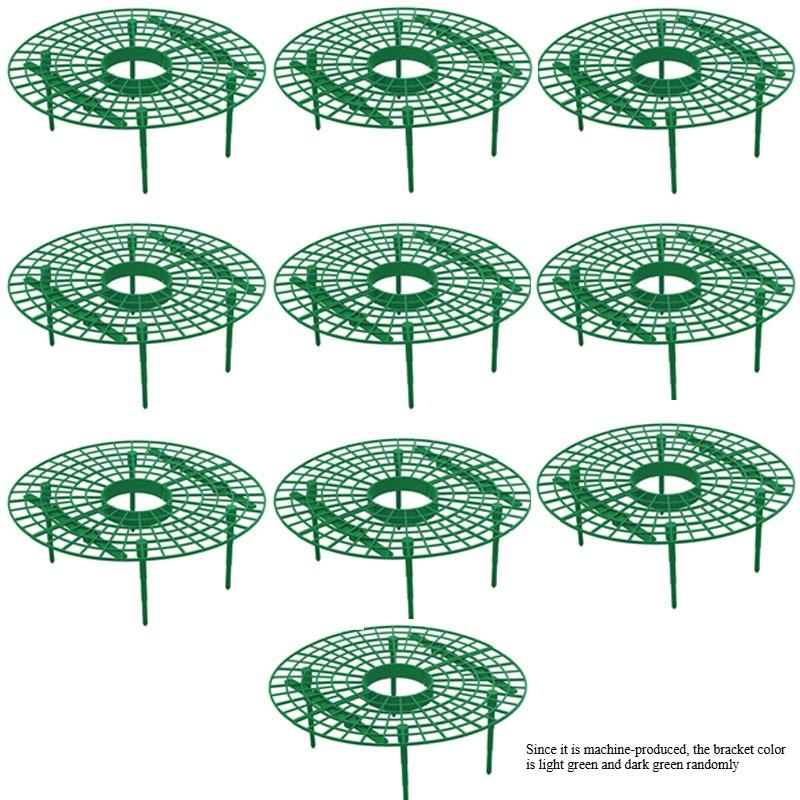 5/10 шт. Зеленая подставка для посадки клубники с 3 прочными ножками Универсальное растение для ягод и небольших растений Подставка для растений