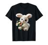 Adorable Cute Easter Bunny In Flower Shape. Mania. T-shirt