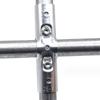 Stainless Steel Pipe Connector 20/25/32mm Iron Pipe Round Cross Buckle for Clothing Cabinet Connector Pipe Joiner