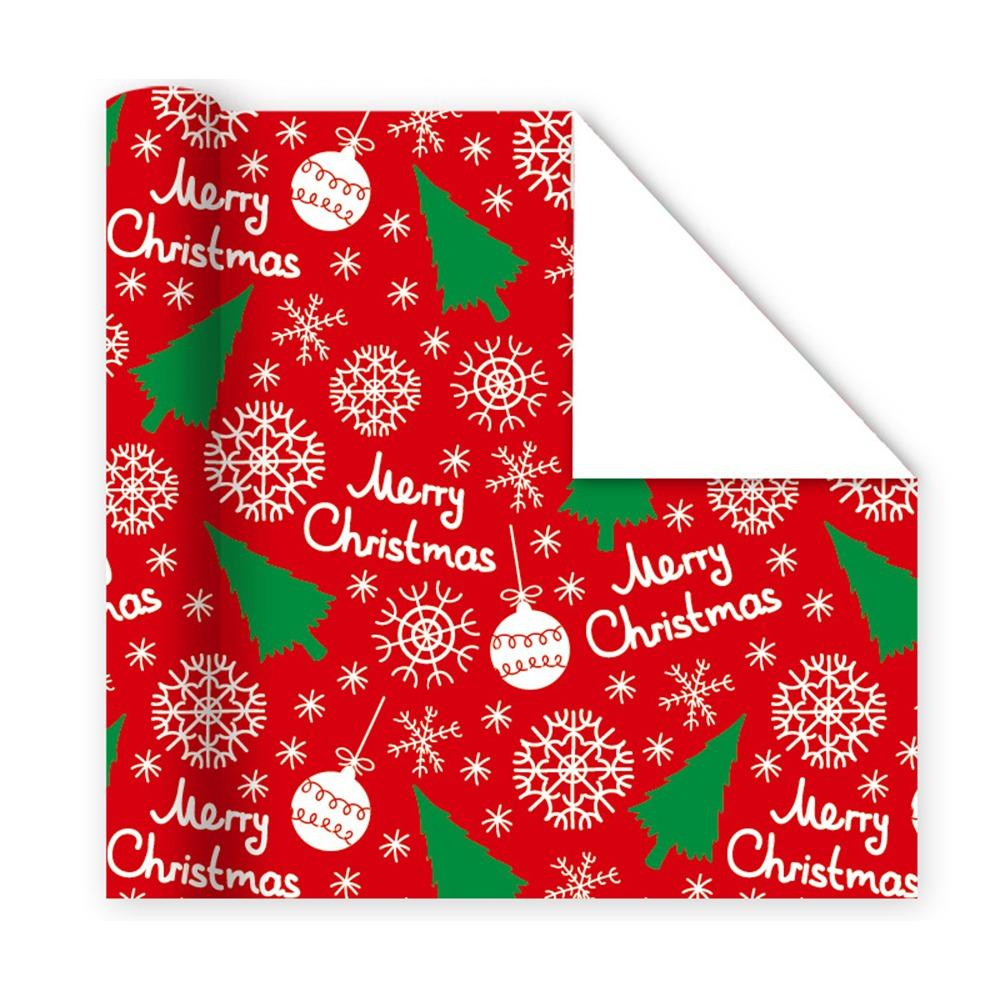 Roll Christmas Packaging Paper 2025 DIY Craft Paper Happy New Year Gift Wrapping Paper
