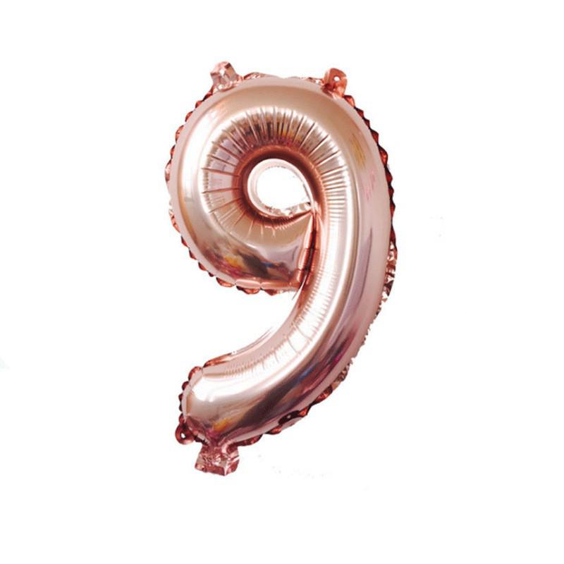 32-Inch US Number Birthday Party Balloons - Individual Aluminum Film