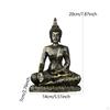 Статуэтка Будды из смолы, Сидящая фигурка, Домашний декор, Декоративная скульптура, Офис