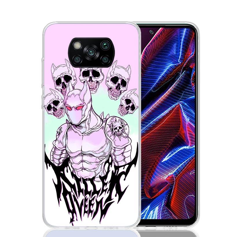 Чехол для телефона Anime JoJo Killer Queen для Xiaomi Poco X7 X6 X5 Pro F7 Ultra Redmi 15C 15 13 13C 12 12C 10 10A 10C 9 9A 9C 9T