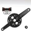 2x10/11 speed m4100/m5100 double crankset with threaded bb - black