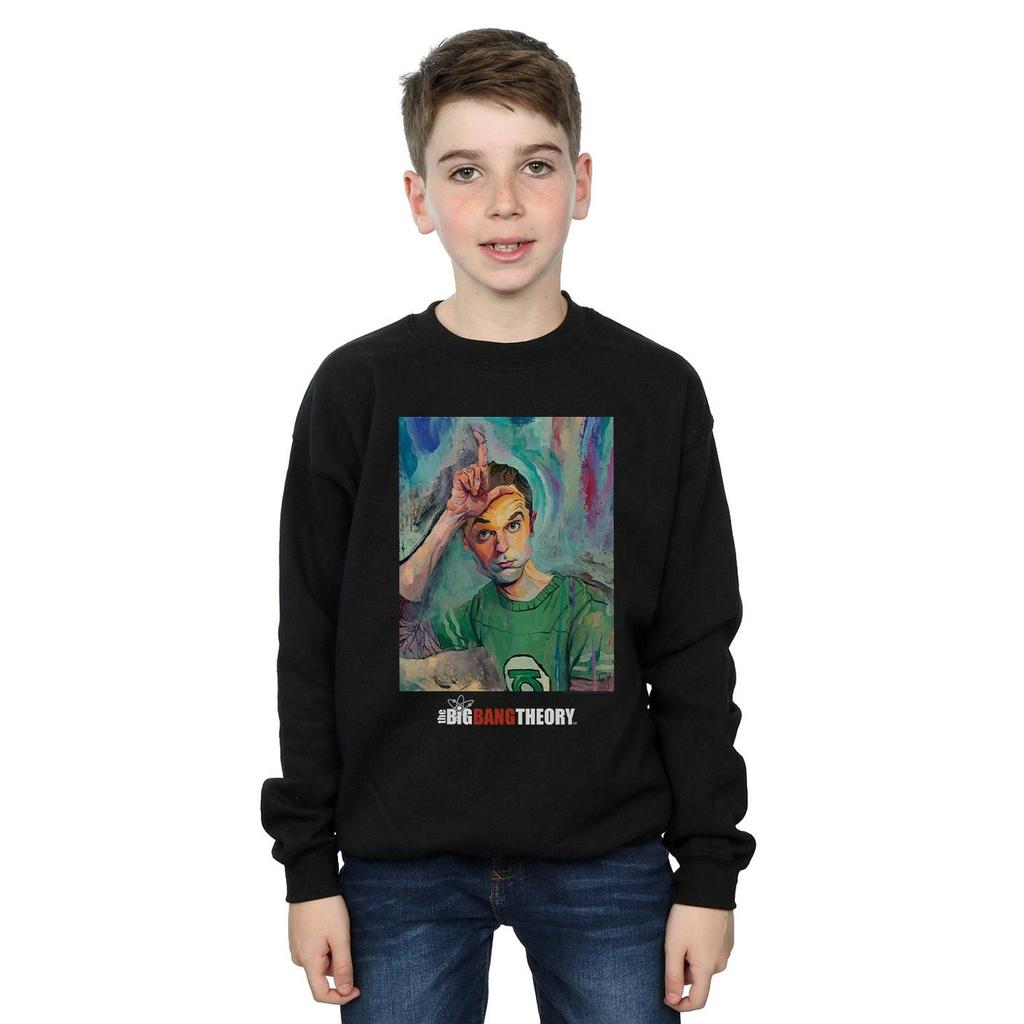 The Big Bang Theory Boys Sheldon Loser Painting Sweatshirt