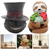 Succulent Planter Black Cat Plant Pot Best Gifts for Family Friends Cute Resin Planter Succulent Flower Pot for Indoor Outdoor