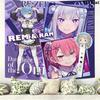 Re Zero Wall Tapestry Aesthetic Wall Hanging Printed Fabric Blanket Decorative Tapestries For Bedroom Living Room Home Decor