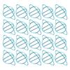 20Pcs School Paperclip NonSlip Bookmark Iron Stationery Clip Craft Decorations Blue