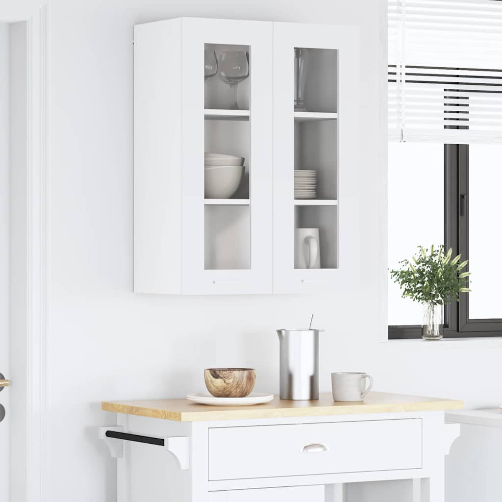Hanging Cabinet with Storage White 60 x 31 x 80 cm Particleboard
