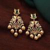 Gorgeous Designer Earrings with Gold Plated CZ and Pearls for Women