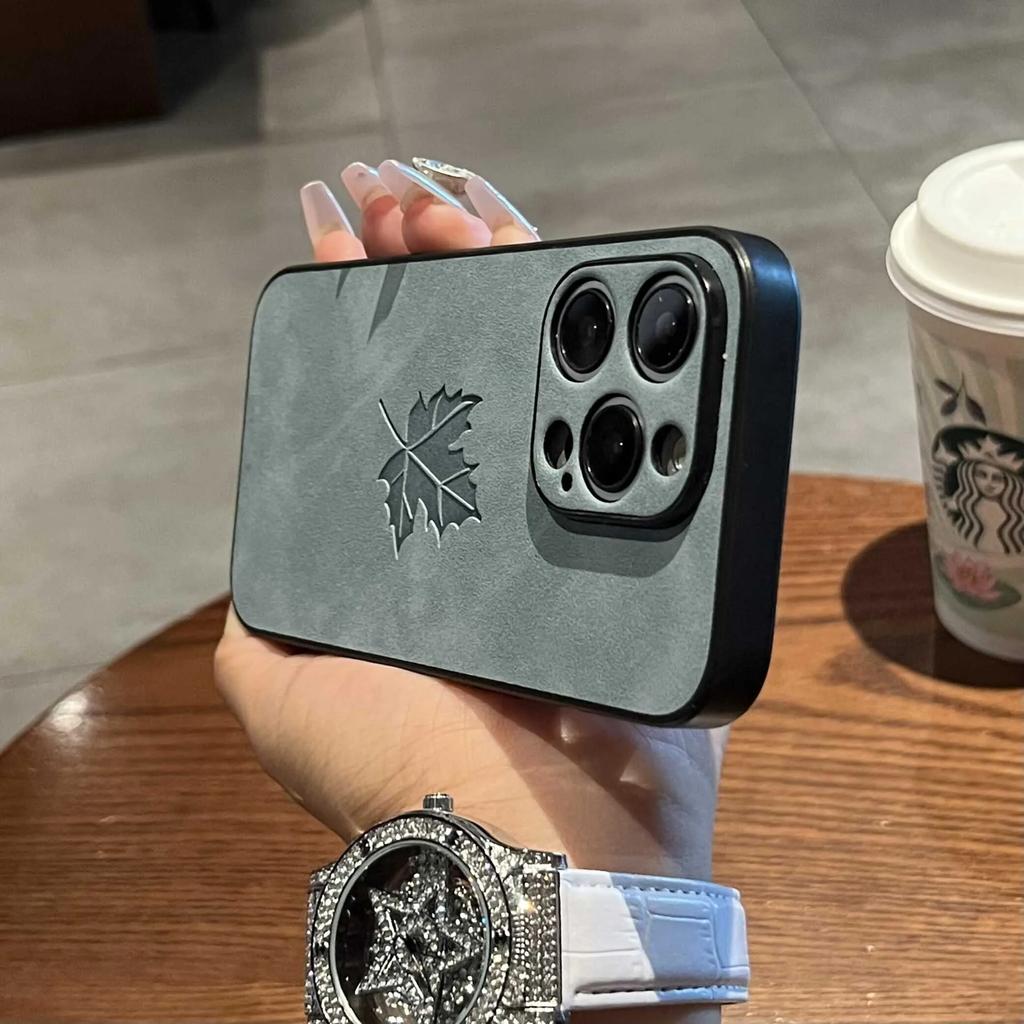 Luxury Cortex Tree Leaf Matte Phone Case For For Iphone 17Air 16 11 12 13 14 15 Pro Max Plus X Xs Max XR Bumper Cases Back Cover