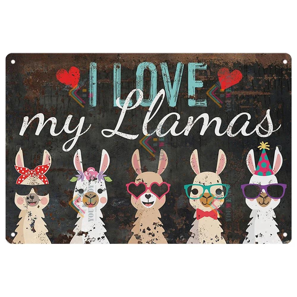 Retro Tin Sign I Love My Ladies Vintage Metal Sign, Funny Chicken Farm Decor, Farmhouse Sign, Country Decor, 7.9x11.8 Inch