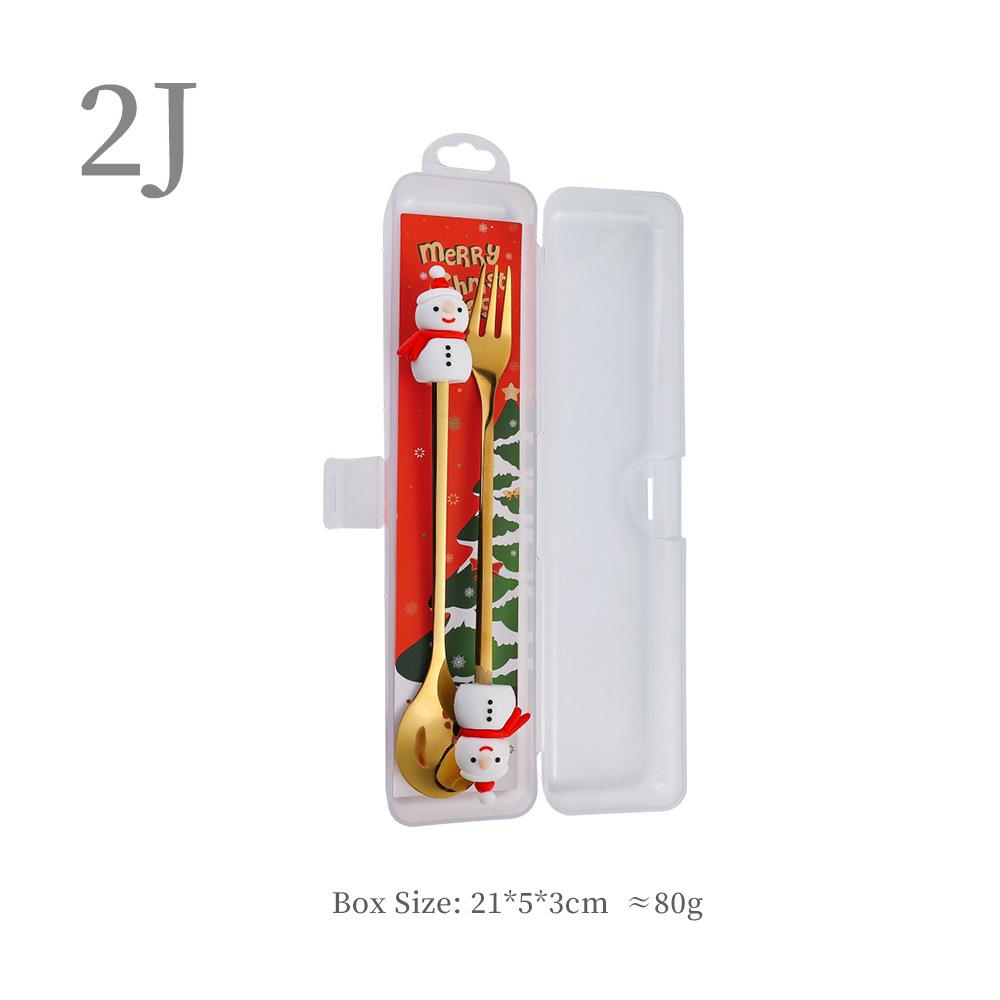 Набор ложек «Рождественский Санта-Клаус» – Милые мультяшные кофейные и десертные ложки, Идеальный рождественский подарок.