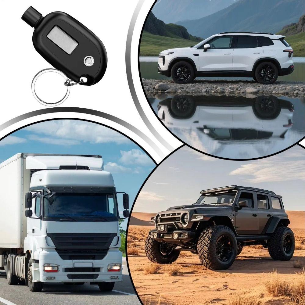 LCD Display Digital Keychain Tire Pressure Gauge Mini Size Digital LCD Display Vehicle Maintenance