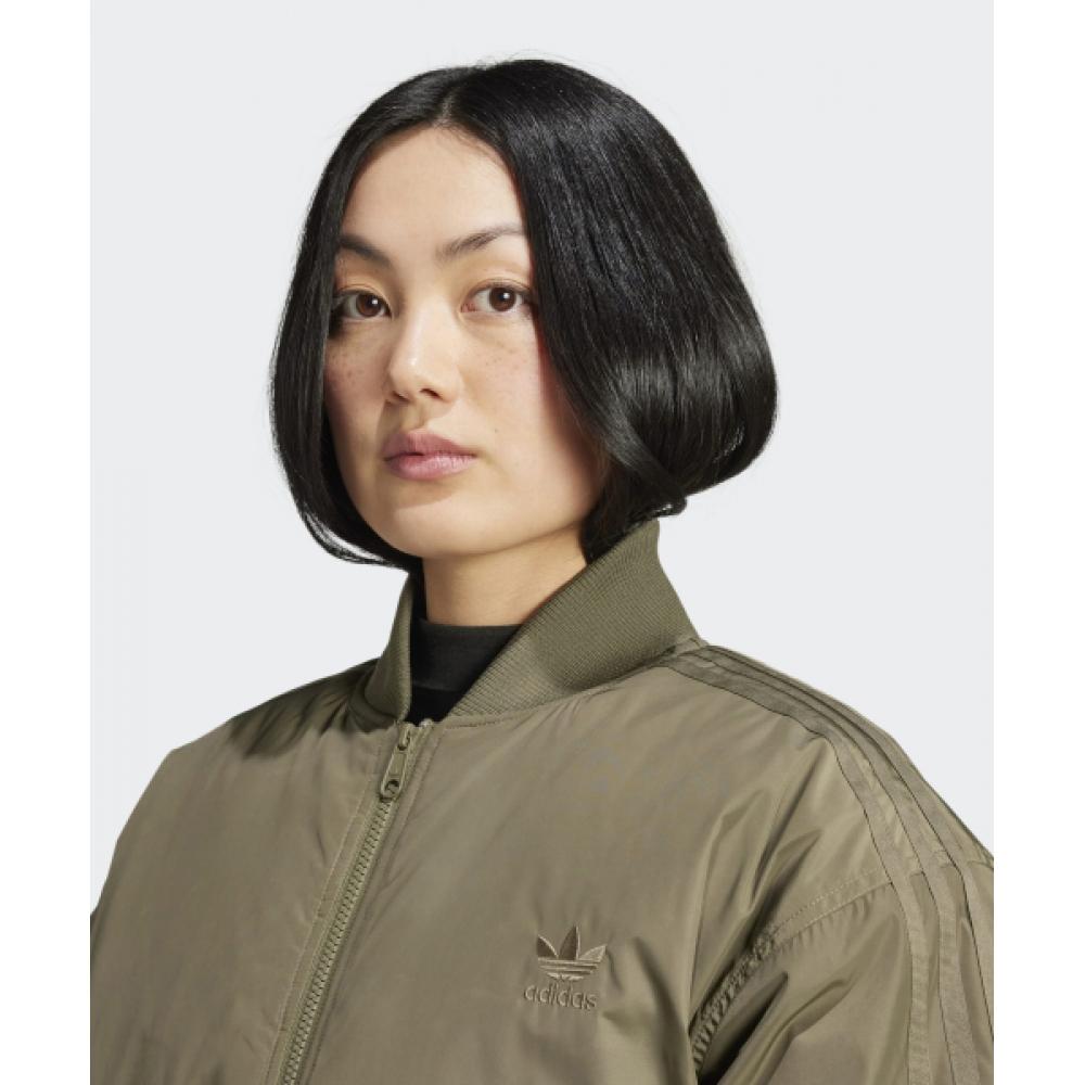 Adidas Куртка-бомбер свободного покроя из нержавеющей стали Olive Iw8421