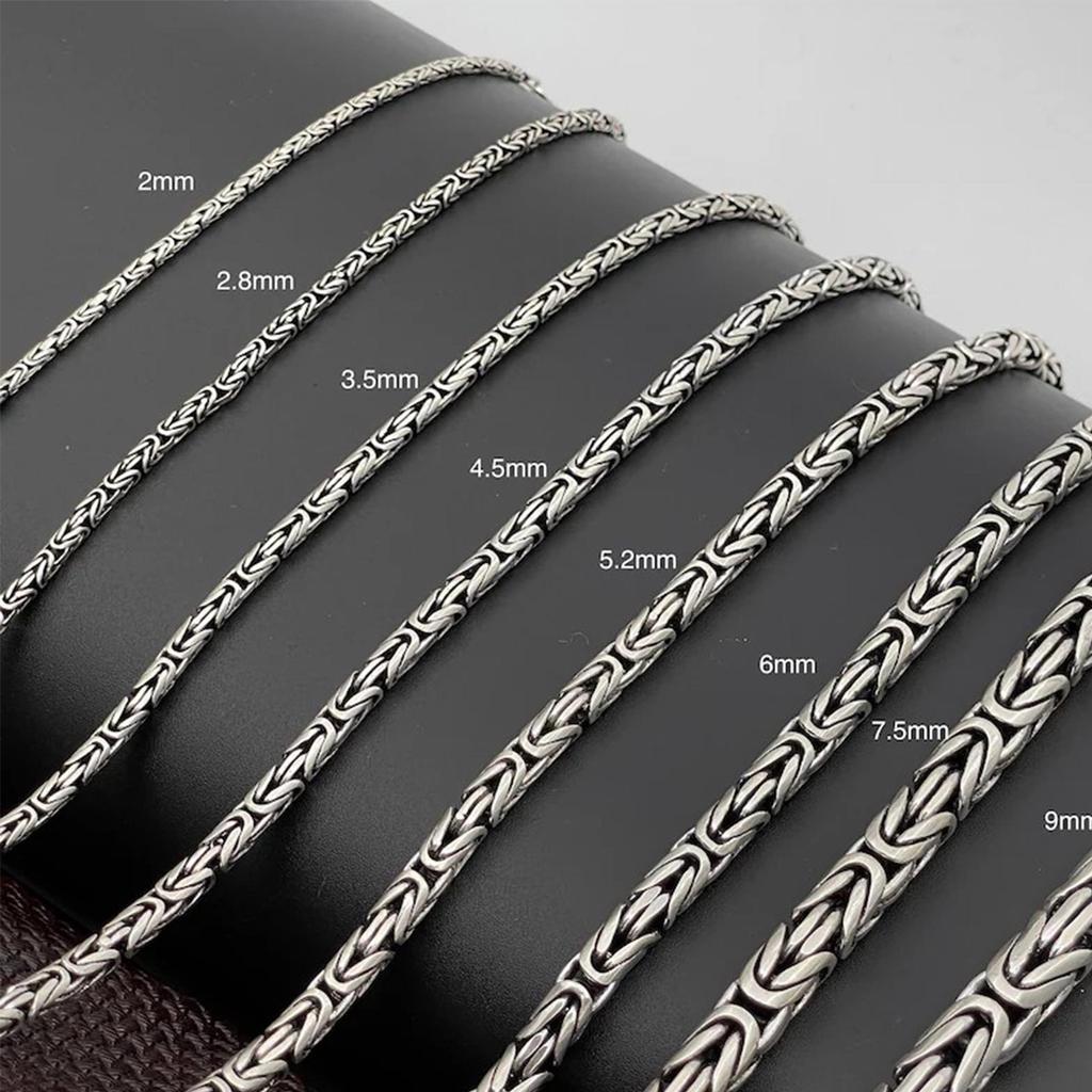 Мужское ожерелье с подвеской из серебра 925 карата с головой льва — турецкая византийская цепочка ручной работы — уникальный ремесленный дизайн — смелые мужские украшения