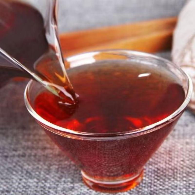 357g Ripe Puerh Tea Yiwu Old Tree Pu'er Cooked Tea Cake Yunnan Pu-erh Black Tea