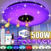 40 см, 500 Вт, Wi-Fi, современный умный светодиодный светильник, потолочный светильник, RGB APP, Bluetooth, музыкальный домашний светильник с дистанционным управлением