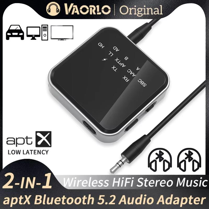 AptX-Adaptive/LL/HD Bluetooth аудио передатчик приемник 3,5 мм AUX низкая задержка без потерь музыки беспроводной адаптер для автомобиля ТВ ПК