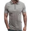 New Men's Solid Polo Shirt Lapel Short-sleeved Polos Shirt Zipper Collar Fashion Summer Thin Shirt Casual Loose Tops