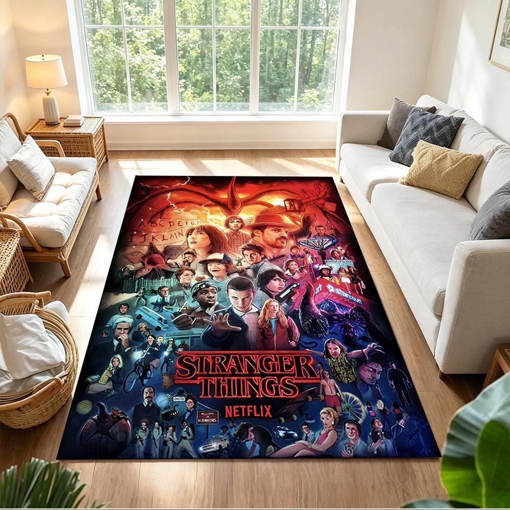 Stranger Things Area Rug Suitable for Bedrooms Entryway Decorate room Dining Room Antislip Carpet Decorate Offices
