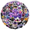 60Pcs Halloween Bat Stickers Cute Bat DIY Stickers Scrapbooking Phone Luggage Skateboard Waterproof Decals