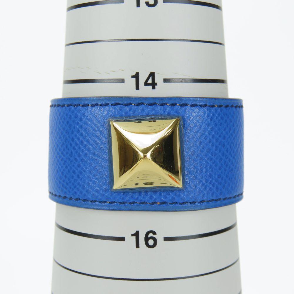 Б/у браслет HERMES Medor кожа/металл 16,5 г синий Аксессуары