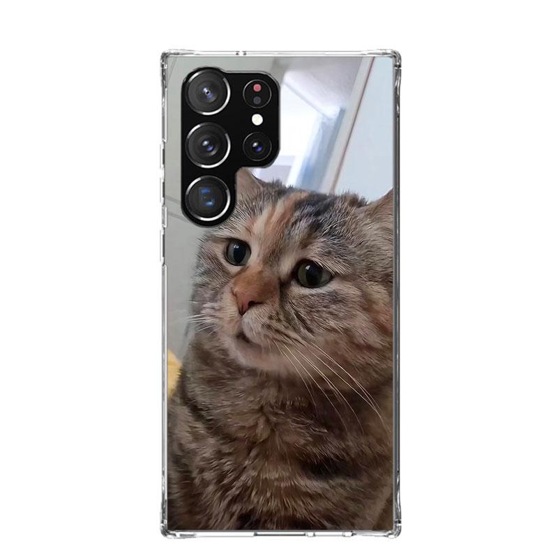 Смешные мемы с котиками Чехол для телефона Samsung Galaxy S26 S25 Edge S24 S23 FE S22 Ultra S21 Plus S20 + Fundas Cover Coque Galaxy S25