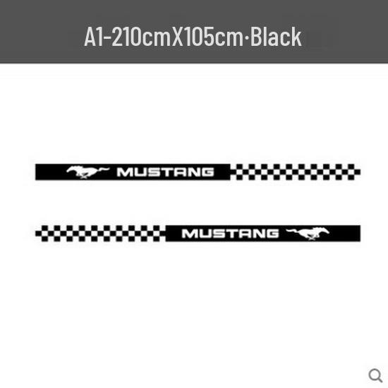 Ford Mustang Side Skirt Stripe Decoration - GT Edition Car Sticker