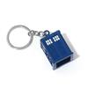 Attractive Tardis Themed Keychain Pendant Adds Character to Key Secure Key Rings Creative Keychain for Personal Use