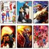 The King of Fighters Anime Vintage Metal Sign, Wall Art Poster, Fighting Games, Retro Sign for Bar,Club,Man Cave,Home Wall Decor