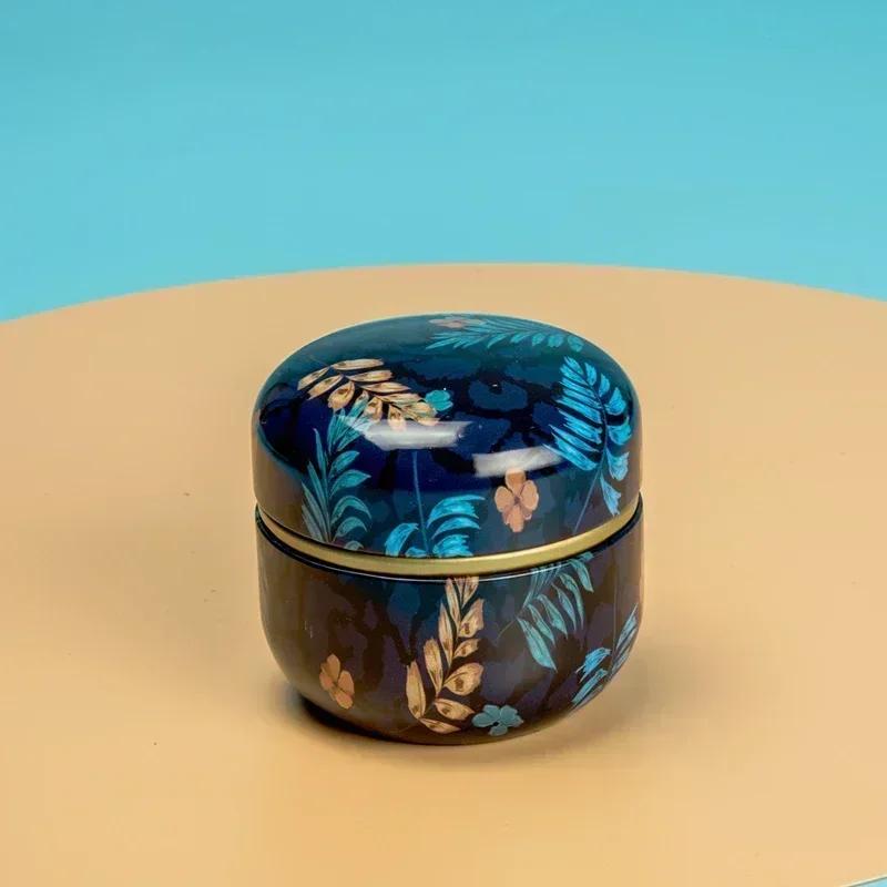 Чайница, коробка для чая, контейнеры для свечей, кофейные конфеты, закуски, маленькие жестяные мини-контейнеры для хранения, герметичные банки, упаковка для чая