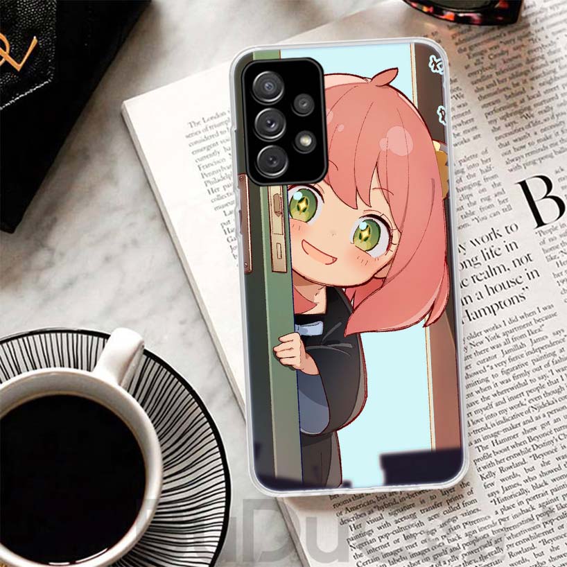 S-Spy Family Anya Cover For Samsung Galaxy A52 A42 A32 A22 A12 A50 A51 Phone Case A70 A71 A40 A41 A30S A31 A20E A21S A10S Galaxy
