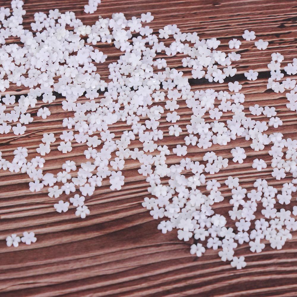 100/500pcs Material Package Flower Cute Resin Drill Nail Art Decoration Nail Beauty Rhinestones