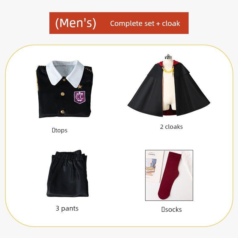 Spy X Family Cosplay Costume Anya Damian Desmond Myle Lloyd Forger Academy School Cape Set