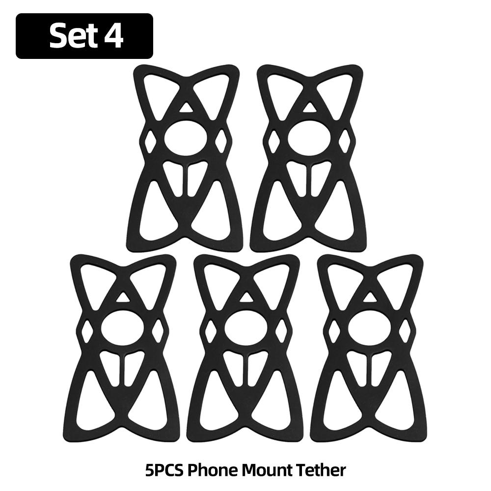Elastic Protection Net Mobile Phone Holder Tether Mount Rubber Strap Silicone Security Bands For iPhone Samsung Mi Smartphones 5