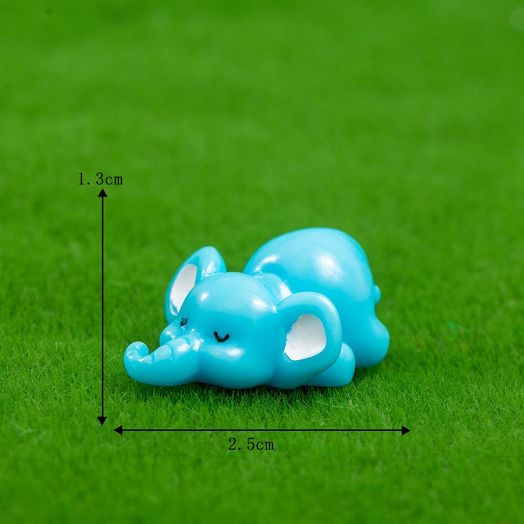 Микро-ландшафтные украшения, мультяшный милый слон, слон, поделки из смолы, садоводство, настольные украшения для автомобиля, украшения