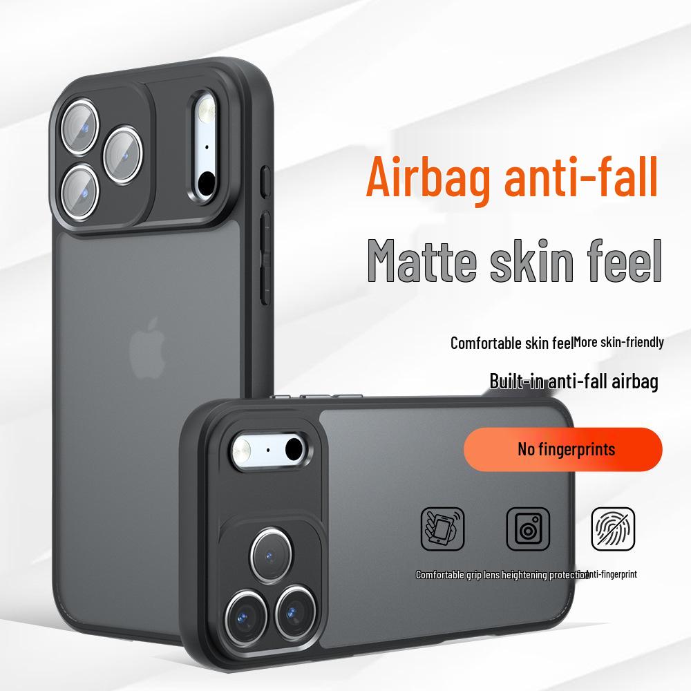 Магнитный чехол-броня Qi Airbag с защитой от падений, матовый, для iPhone 17 Pro Max
