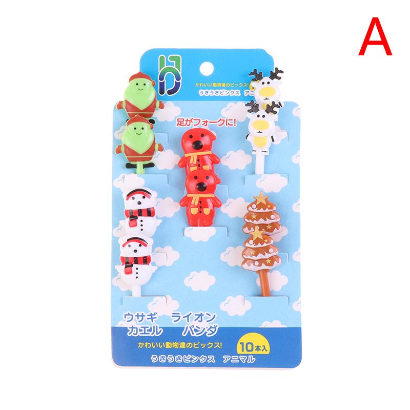 8/10/24PCS Mini Fruit Forks For Children Toothpick Lunch Party Pick Dessert Fork Snack Decoration Bento Decorating